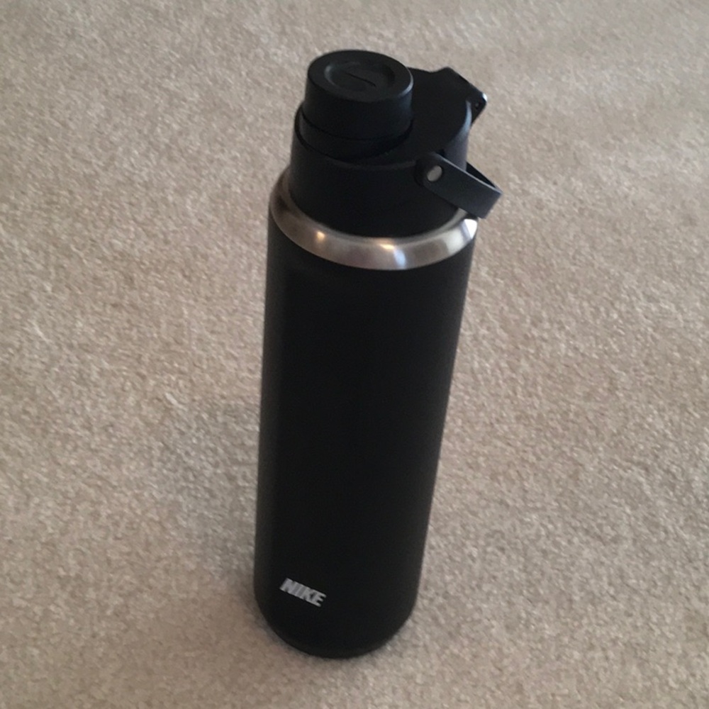 Nike Black Matte Volleyball Bottle with White Swoosh - Picture 3 of 3